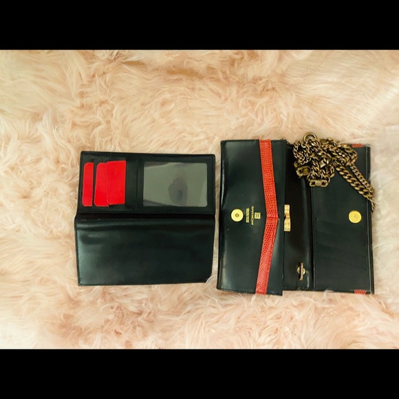 Givenchy long purse with snake skin application - Picture 9 of 14